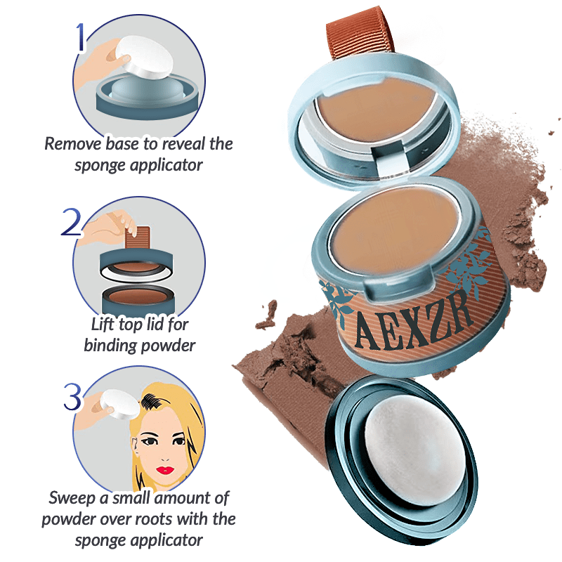 Aexzr™ Premium Hairline Coverage Touch Up Powder