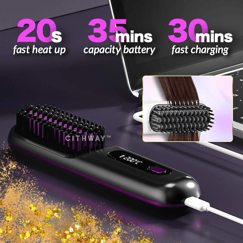 Aexzr™ Cordless Hair Straightener Brush