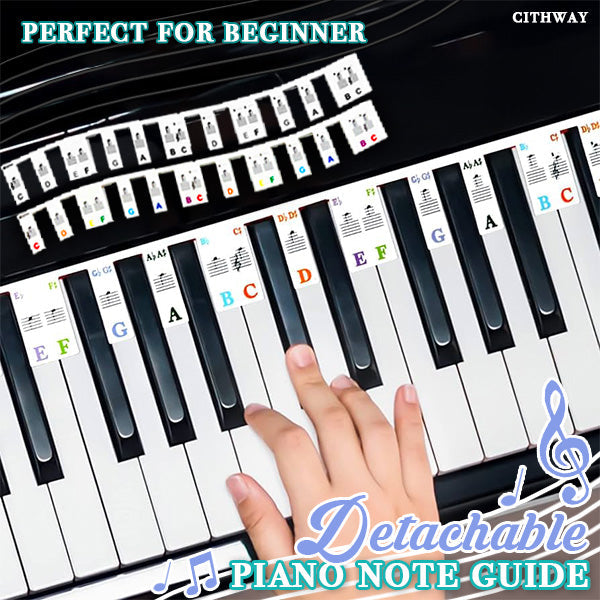 Cithway™ Detachable Piano Note Guide