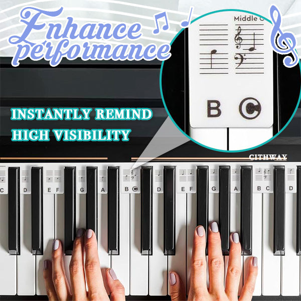 Cithway™ Detachable Piano Note Guide